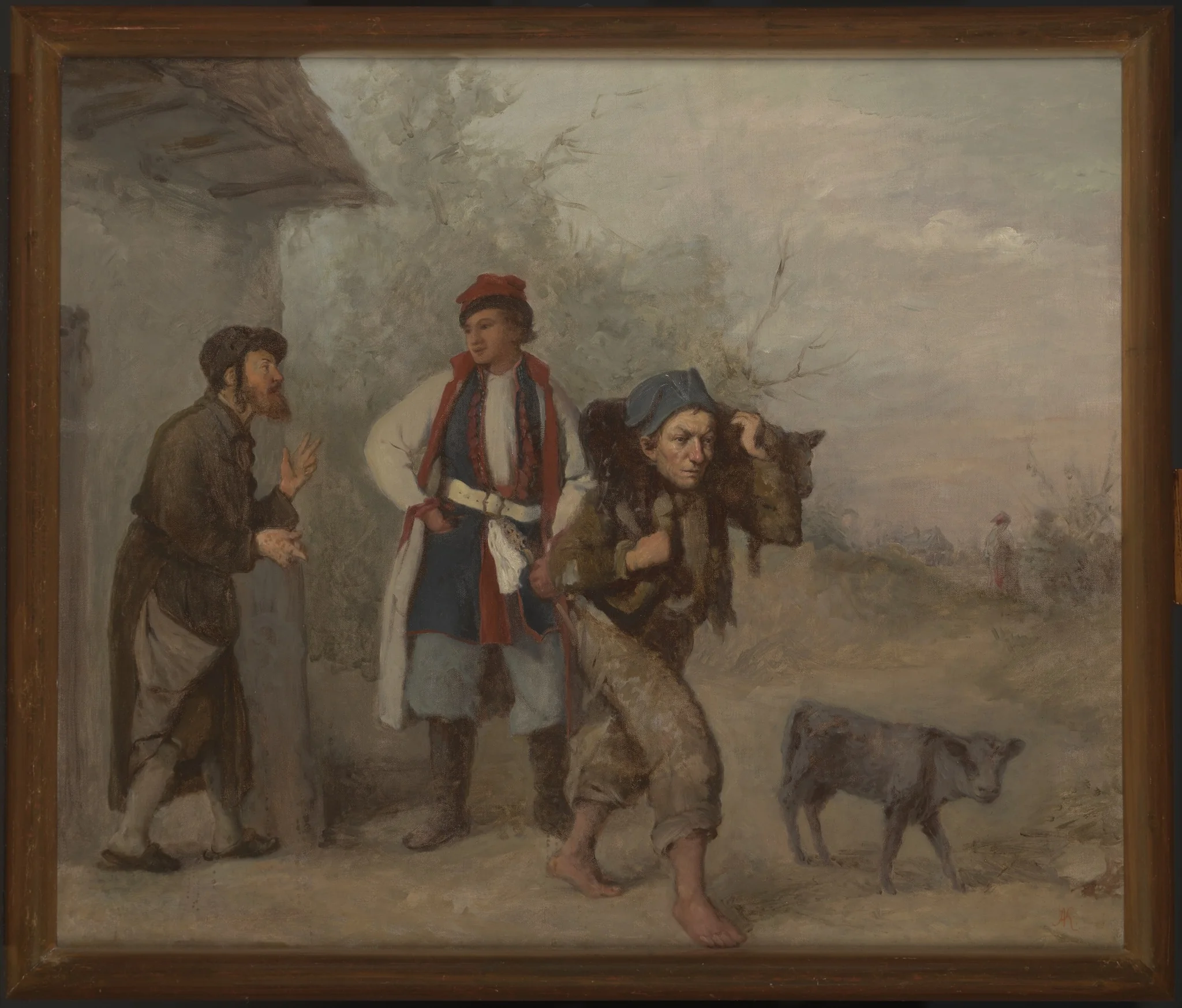 Haggling over a Calf, detail