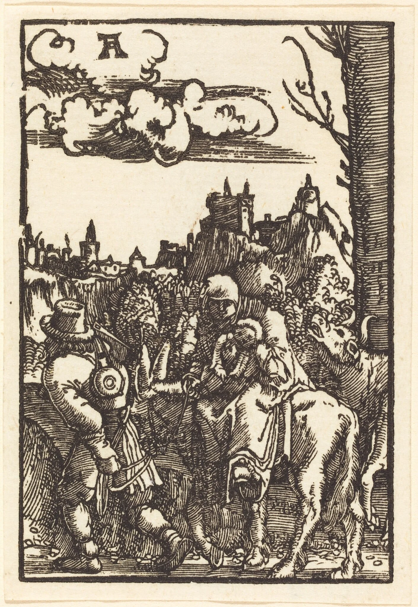 The Flight into Egypt, detail