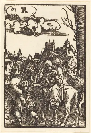 The Flight into Egypt, by Albrecht Altdorfer, ink, 1513