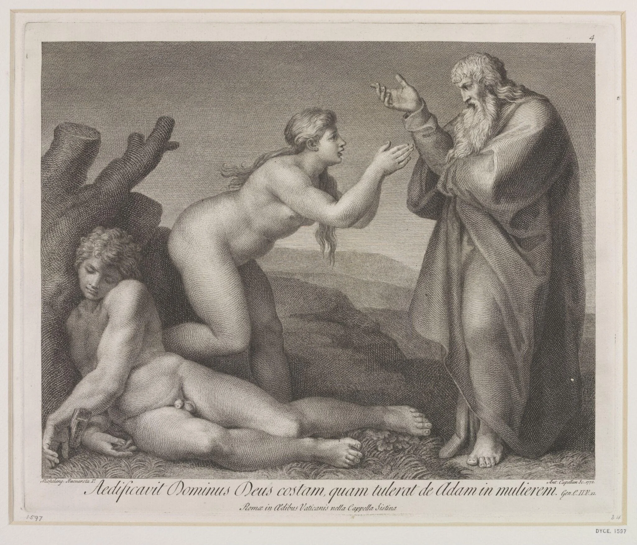 The Creation of Eve, detail