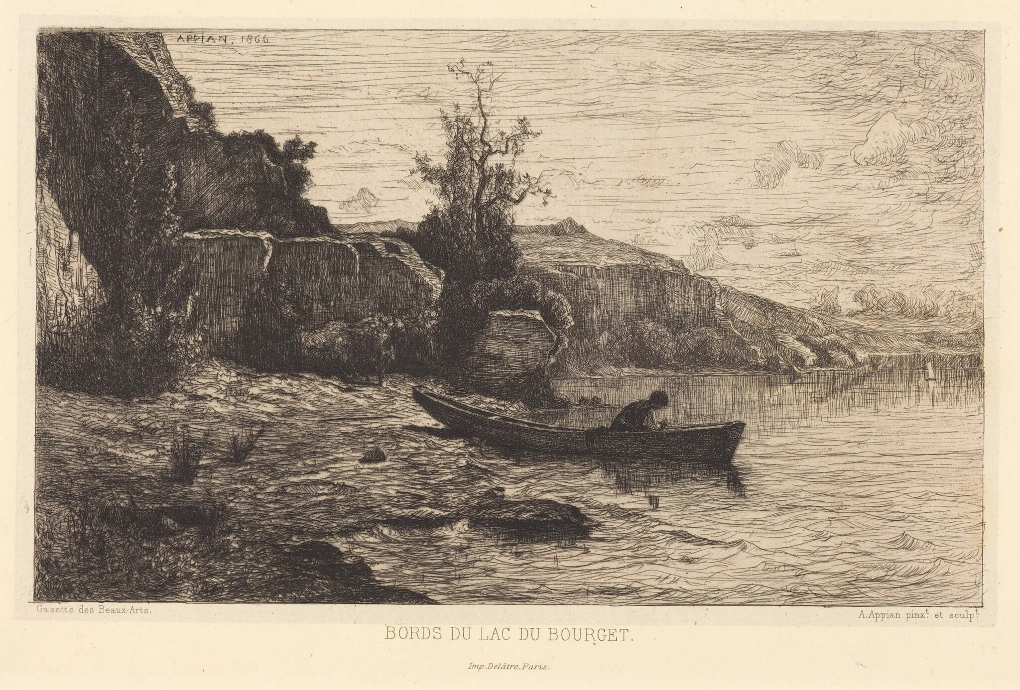 Bords du lac du Bourget, detail