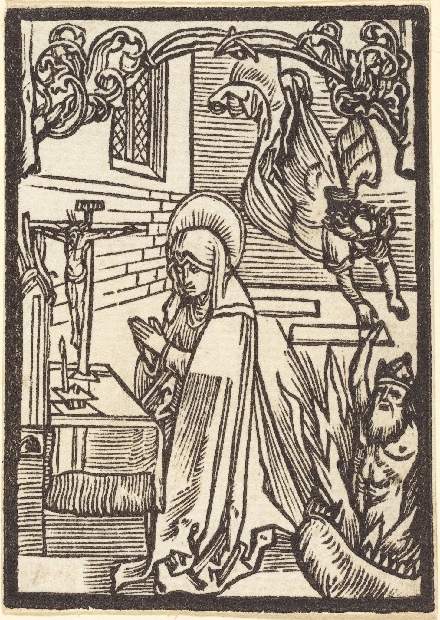 Saint Odilia, detail