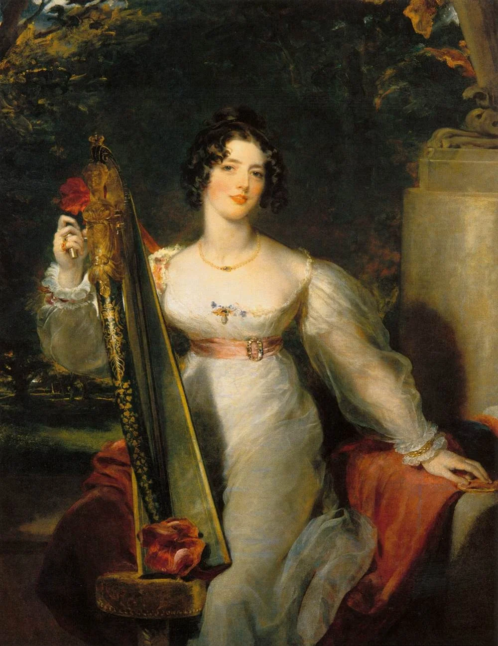 Portrait of Lady Elizabeth Conyngham, detail