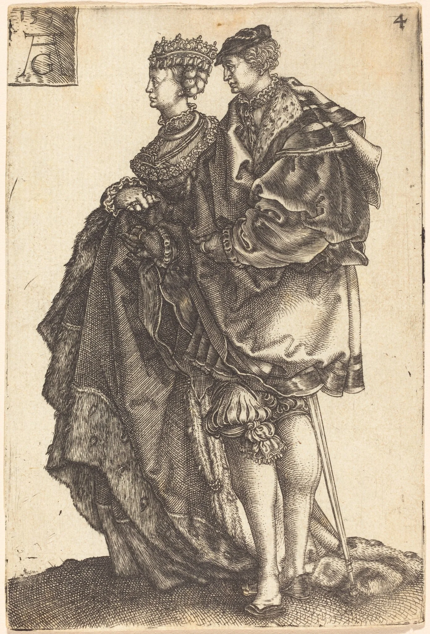 Large Wedding Dancers, detail