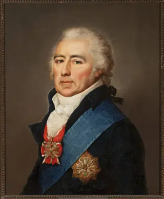 Portrait of a dignitary, by Maciej Topolski, oil, 1804