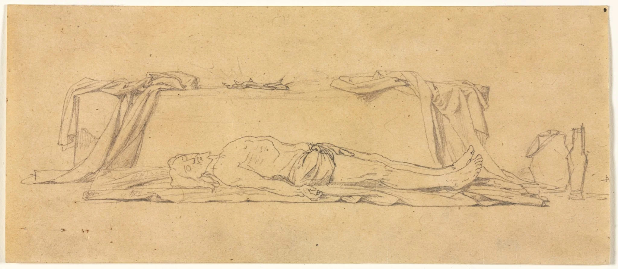 Sketch of the Dead Christ Lying by the Sepulchre, detail