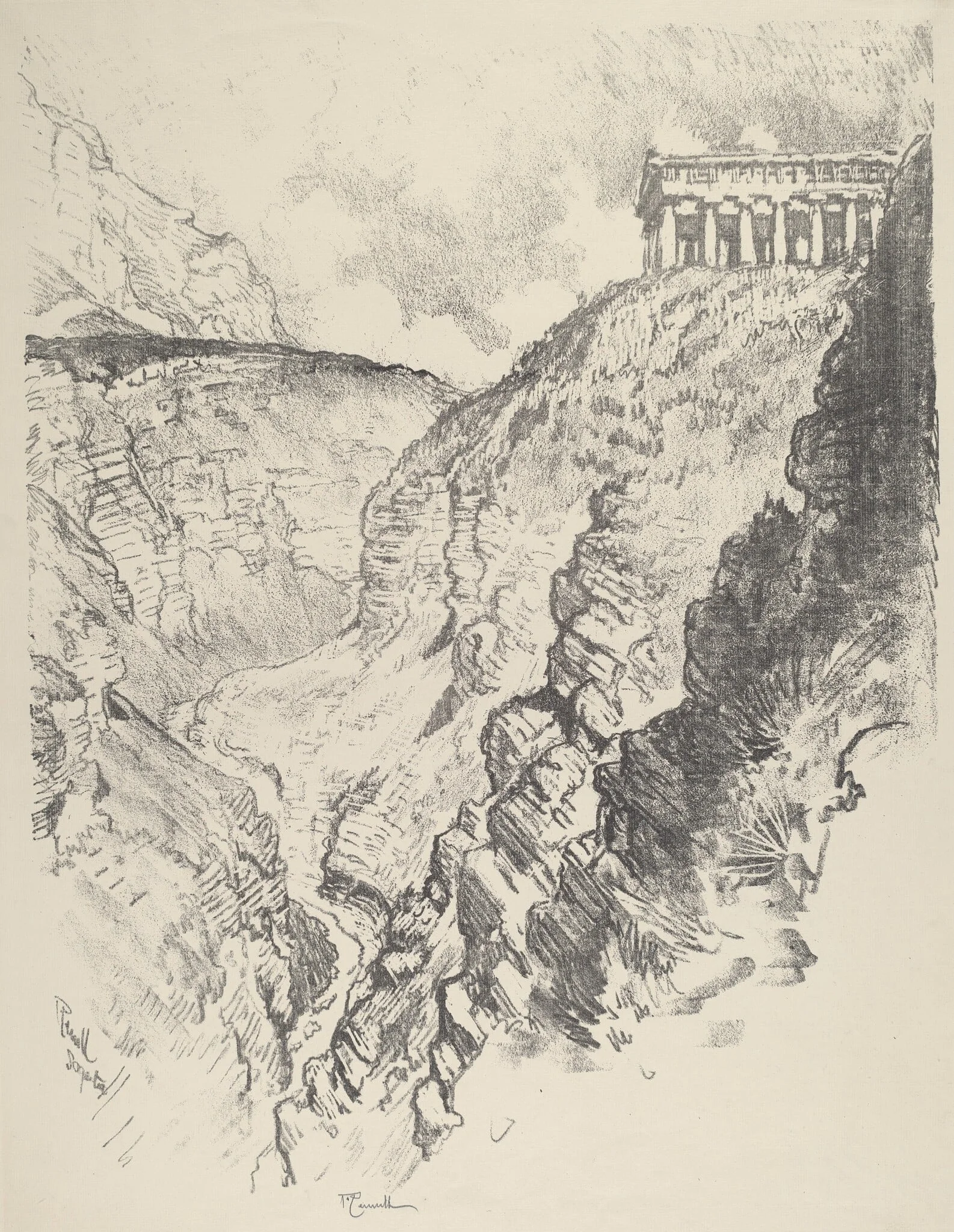 Temple over the Canon, Segesta, detail