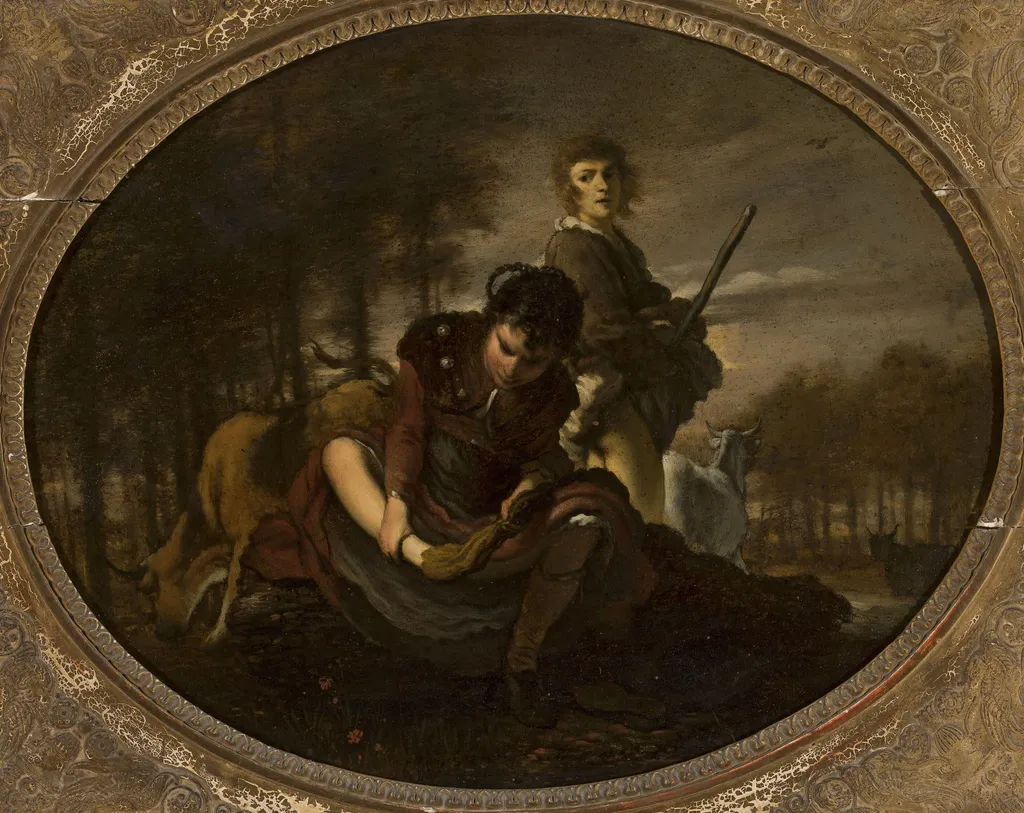 Preparations before crossing the river, by Carel de Moor, unspecified, 1705