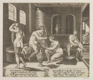 History of Cupid and Psyche, by Agostino dei Musi, 1500
