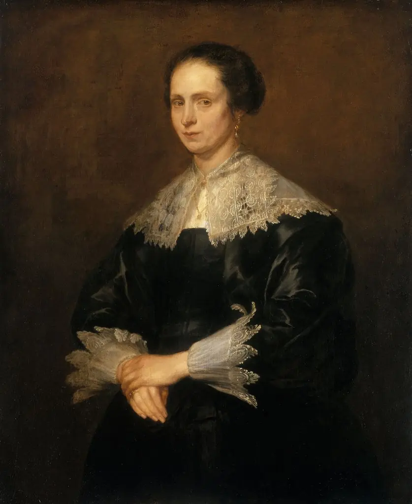 Portrait of Helena Tromper Du Bois, by Anthony van Dyck, oil, 1631