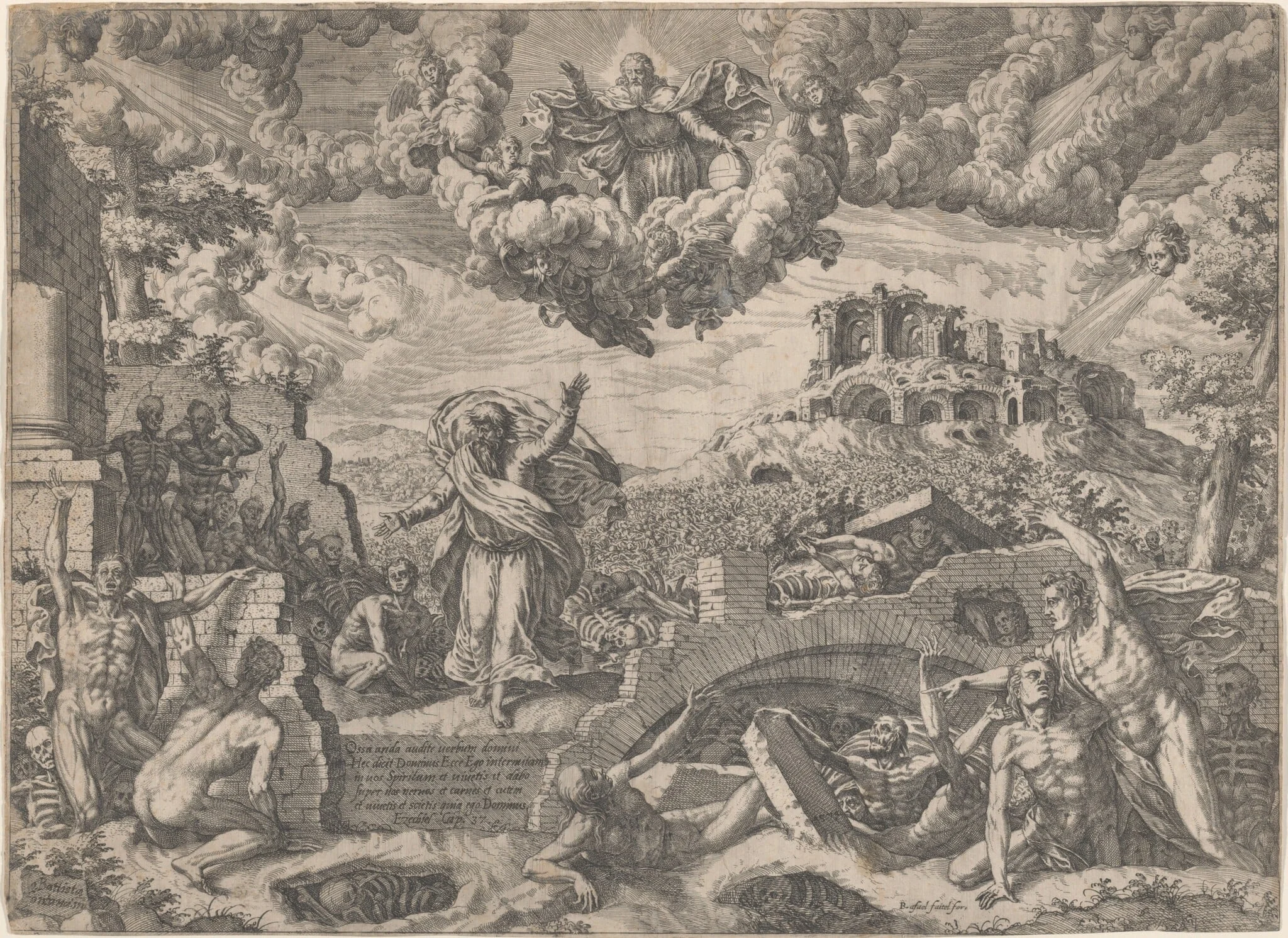The Vision of Ezekiel, detail