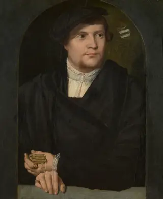Portrait of a Man, by Bartholomaeus Bruyn the Elder, oil