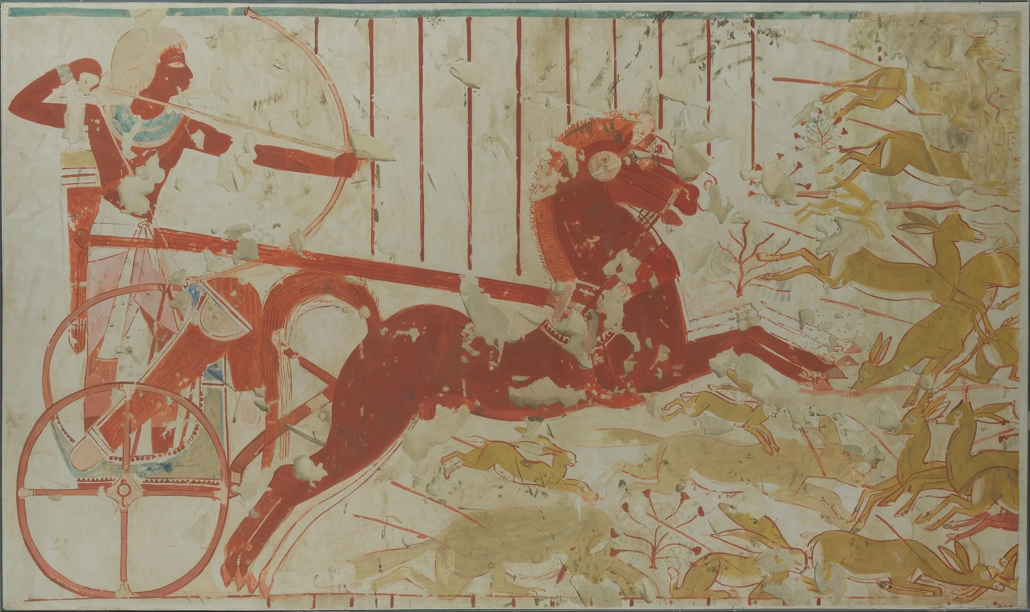 Hunting from a Chariot, Tomb of Userhat, detail