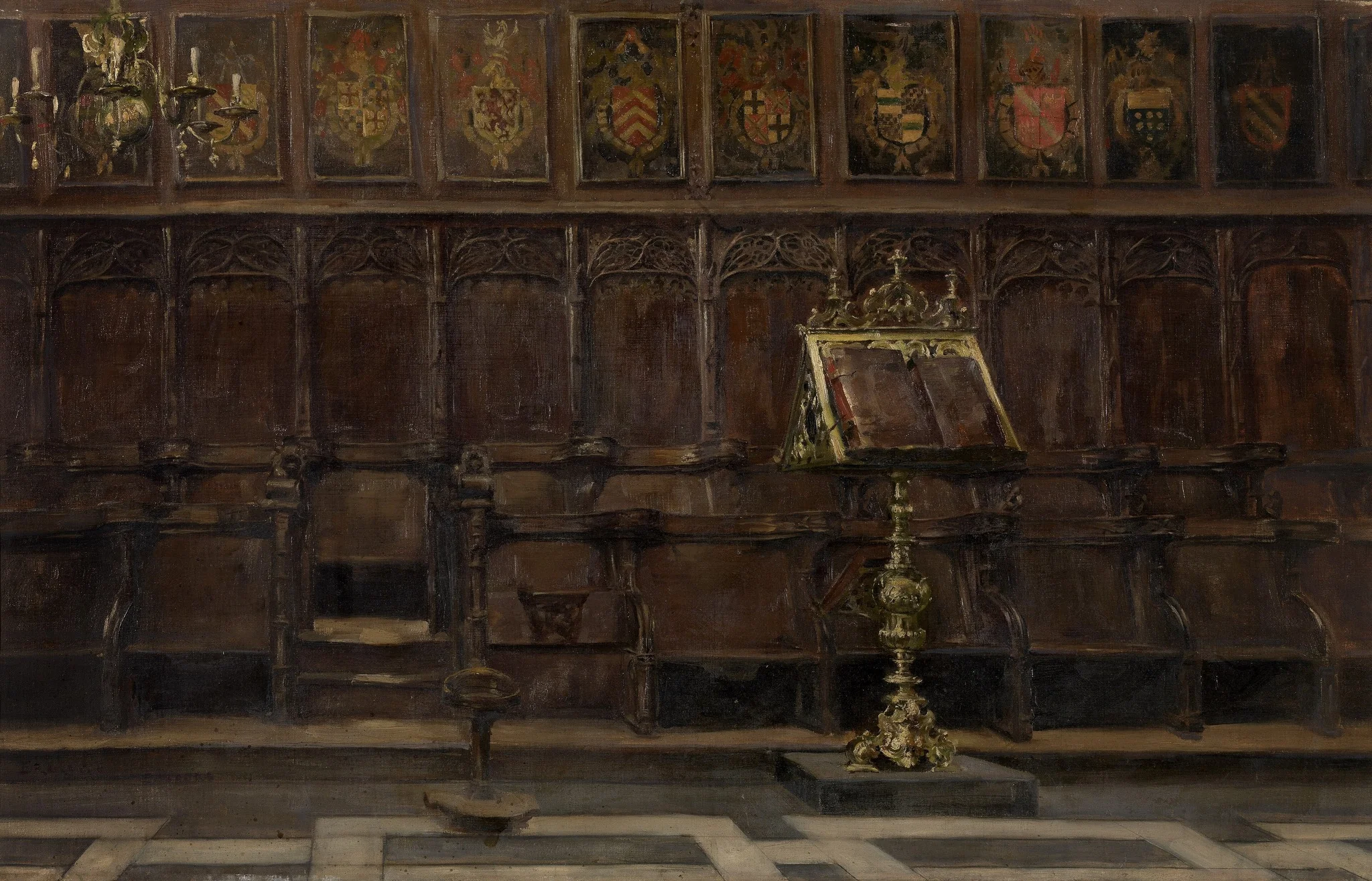 Choir Stalls in the Salvator Church in Bruges, detail