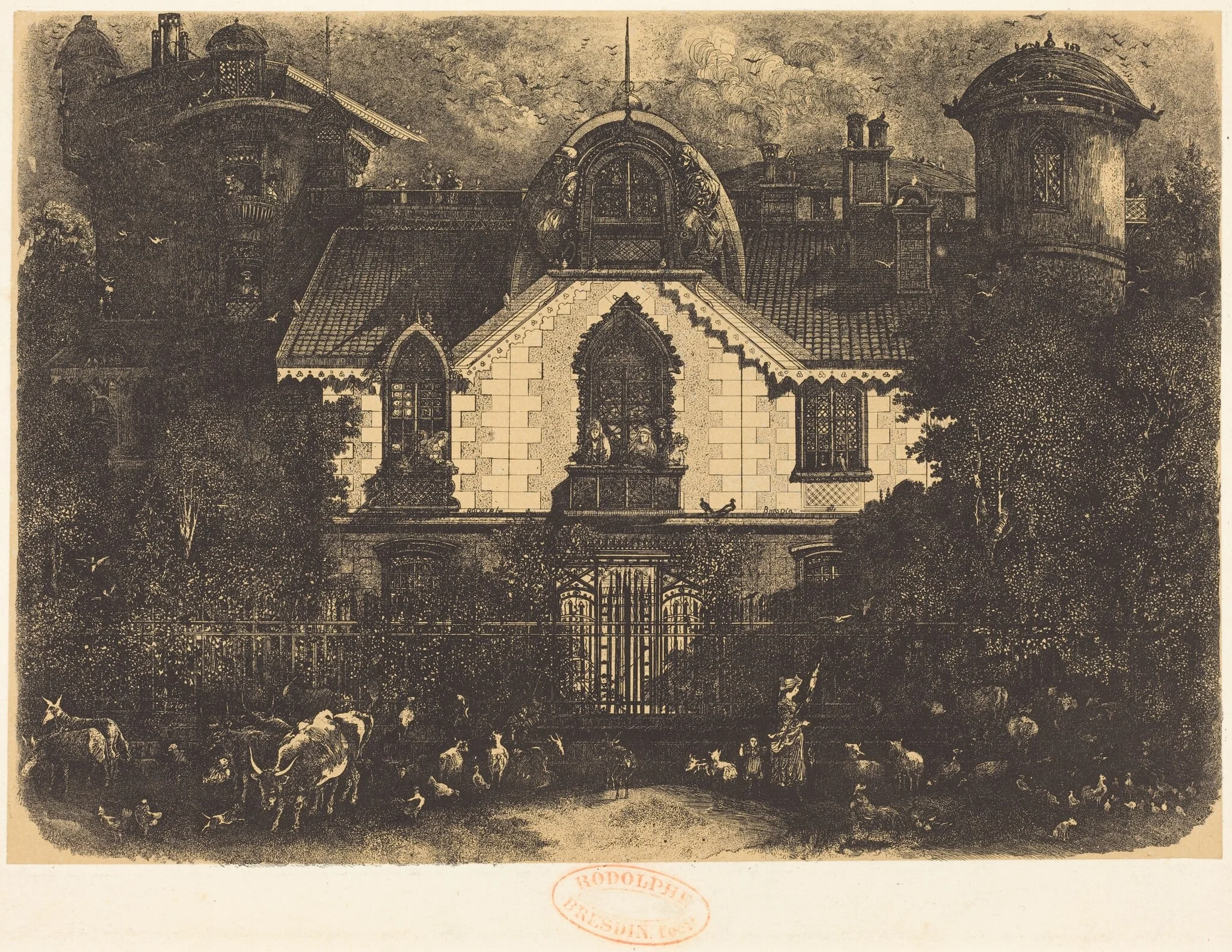 La Maison Enchantée (The Haunted House), detail