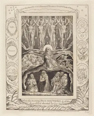 The Creation, by William Blake, ink, 1825
