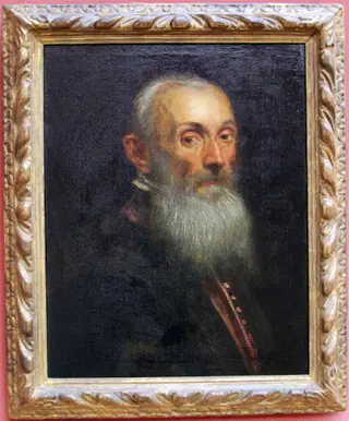 Portrait of Giovanni Mocenigo (1508-1580), by Jacopo Tintoretto, paint, 1570