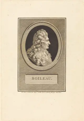 Despreaux-Nicolas Boileau, by Augustin de Saint-Aubin, ink, 1800