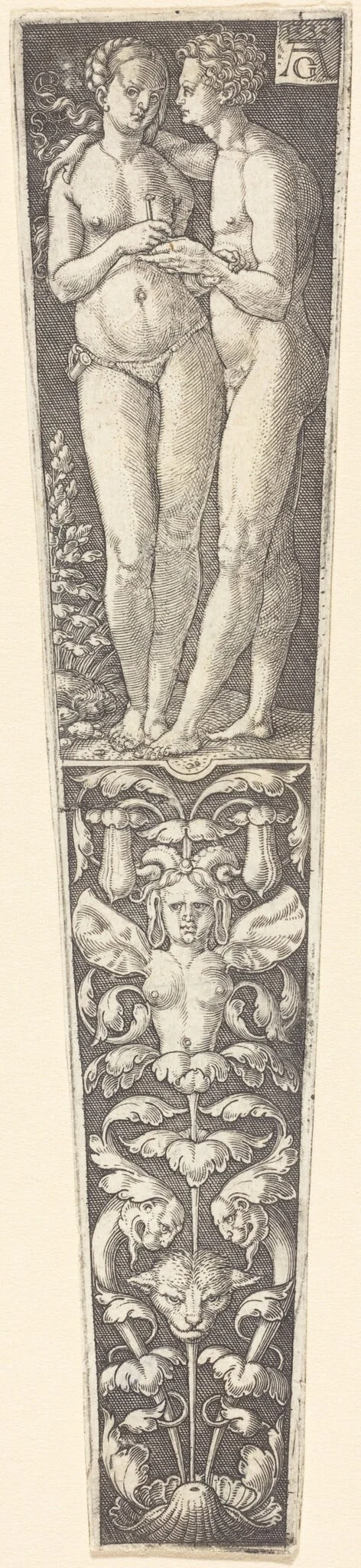 Ornament with Naked Couple, detail