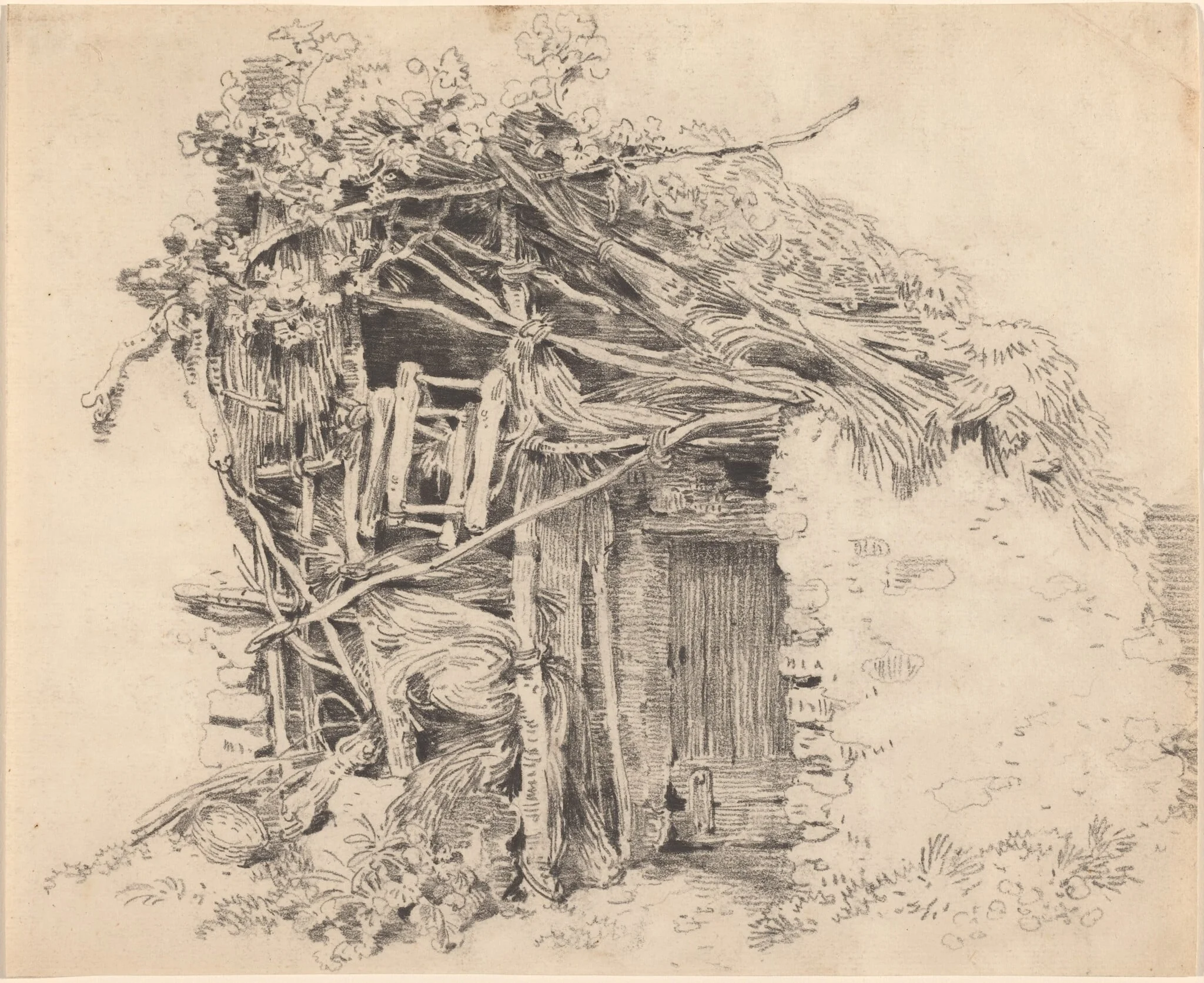 Corner of a Rustic Barn, detail