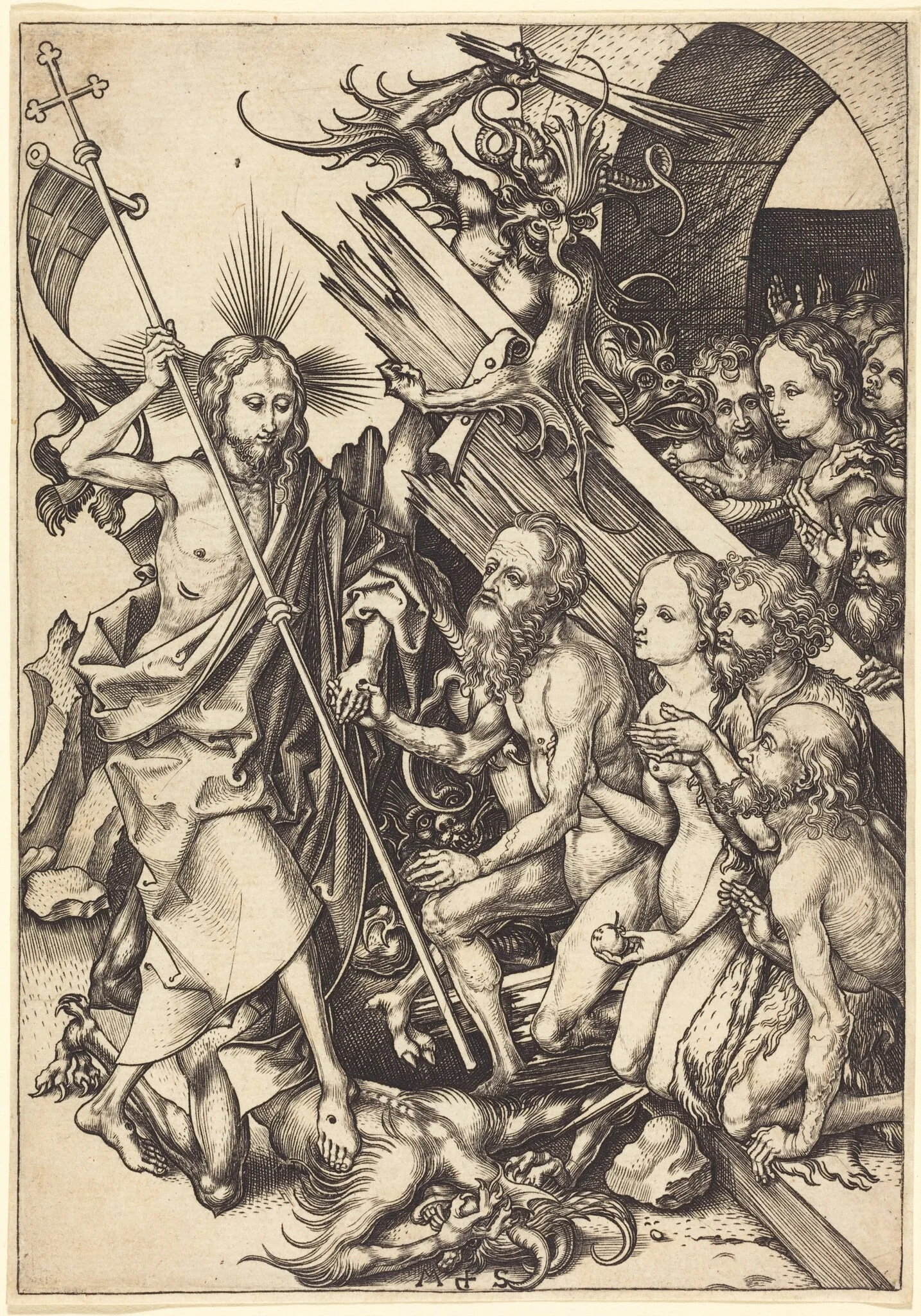 Christ in Limbo, detail