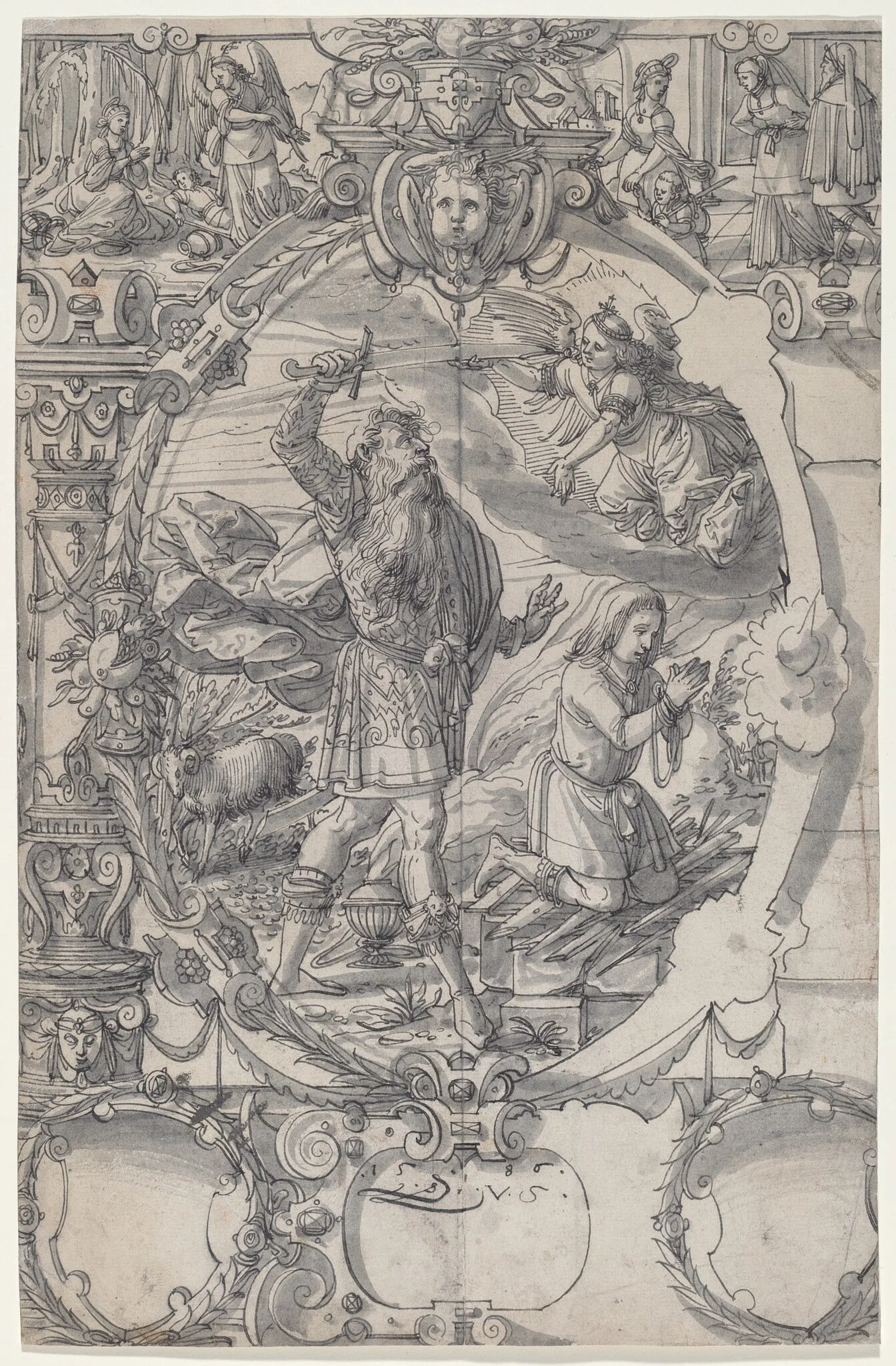 The Sacrifice of Abraham, detail