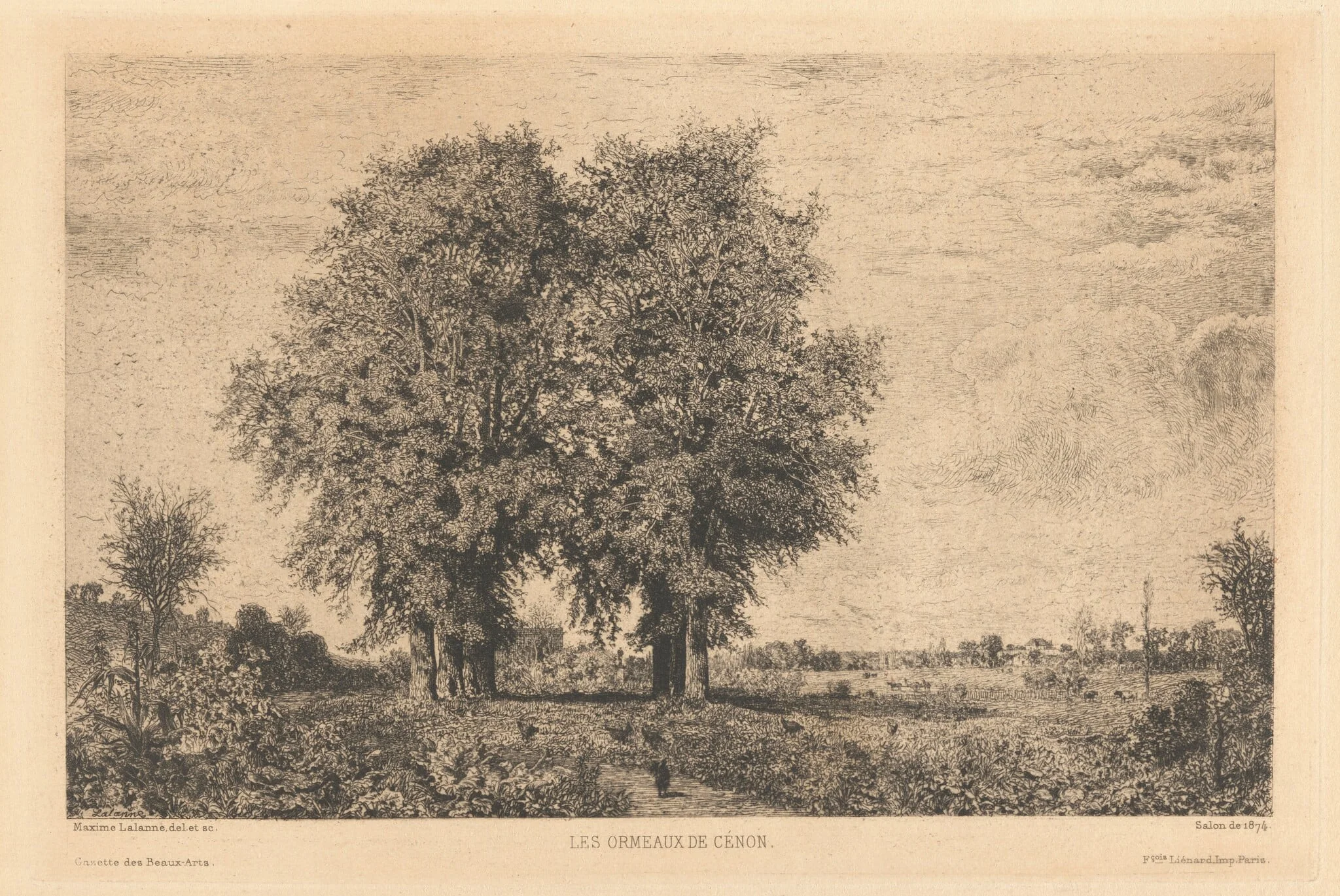 Les Ormeaux de Cénon, detail