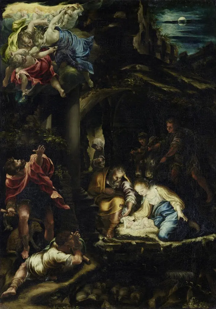 The Adoration of the Shepherds, by Lelio Orsi, paint, 1570