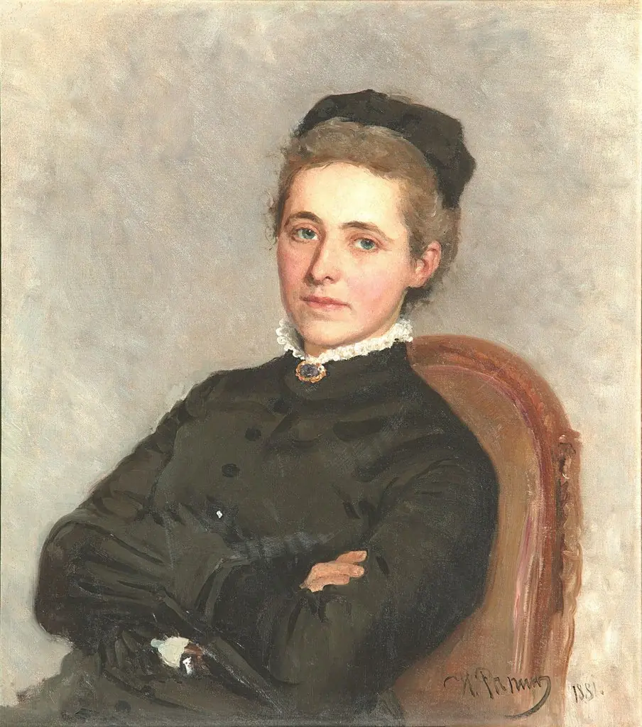Delt va Yulia Bogdanovna Repman, by Ilya Repin, oil, 1891