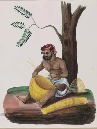 A Basket-maker, 1870