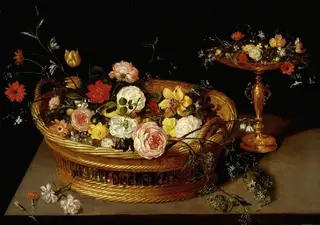 A basket of flowers