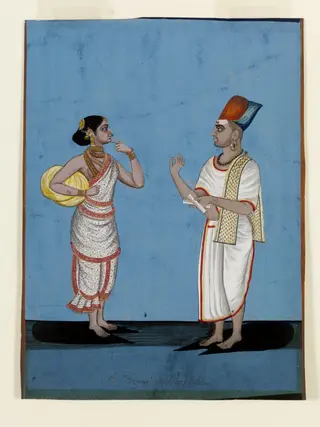 A Brahmin story-teller and his wife
