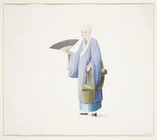 A Buddhist Nun Delivering Soup