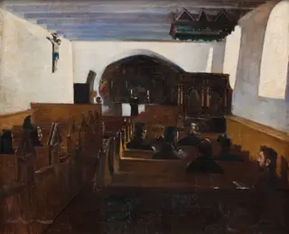 A church Service in the Island of Mors, Jutland