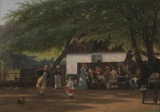 A Coffee Party at a Gamekeeper's House