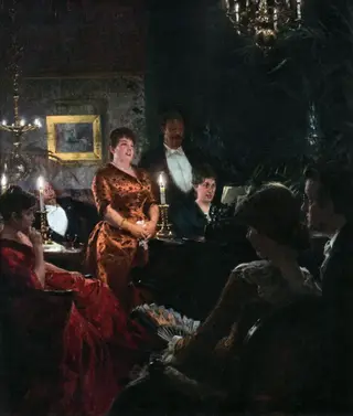 A Duet, by Peder Severin Krøyer