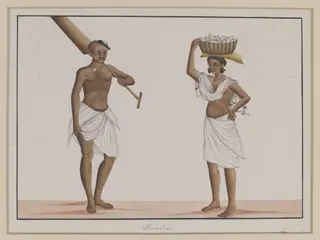 A fisherman and his wife, 1830