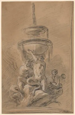 A Fountain with Three Tritons