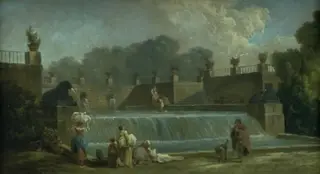 A Fountain with Washerwomen