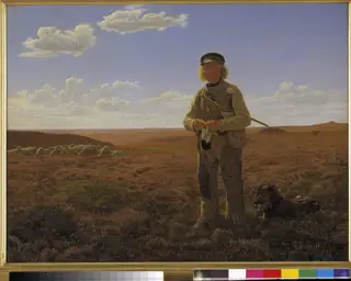 A Jutland Sheperd on the Moors
