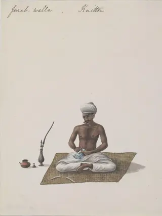 A knitter
