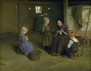 A Knitting Lesson