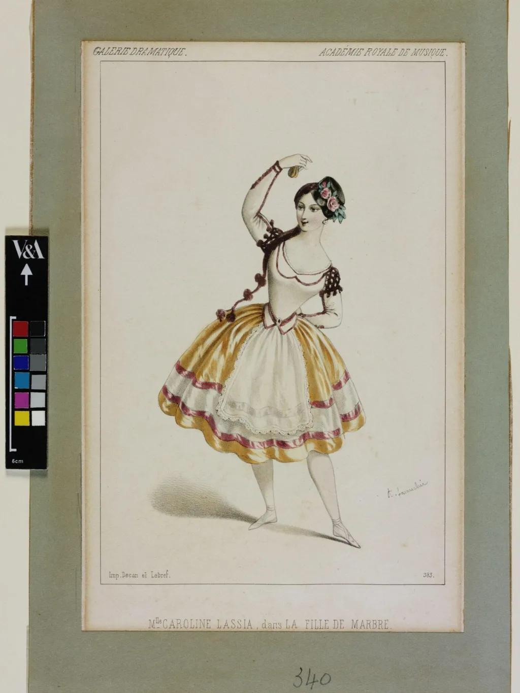 Mlle Caroline Lassia, dans La Fille de marbre. (sic), by A Lacauchie, 1850
