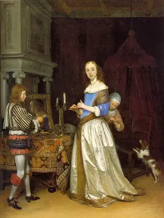 A Lady at Her Toilet, by Gerard ter Borch