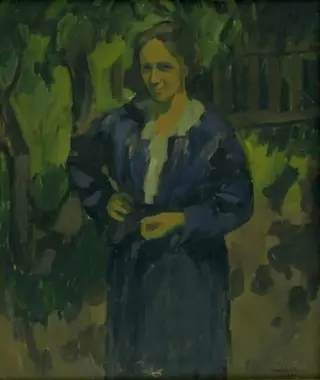 A Lady in a Garden. Anna Thorup