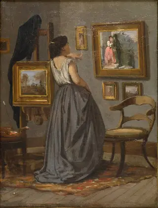 A Lady in the Studio