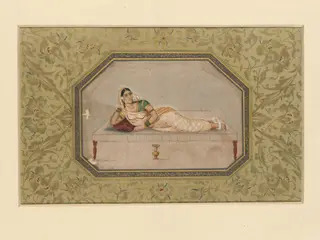 A lady reclining