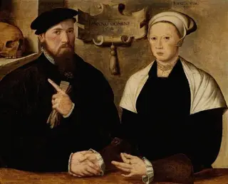 A man and his wife
