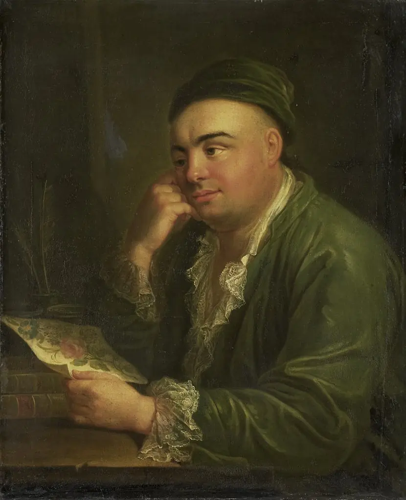 A Man with a Drawing of Flowers, so-called Portrait of Jacob Feitama Jr, Merchant in Amsterdam