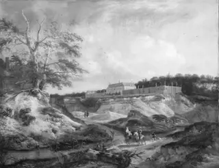 A Manor House on a Steep Chalk Hill